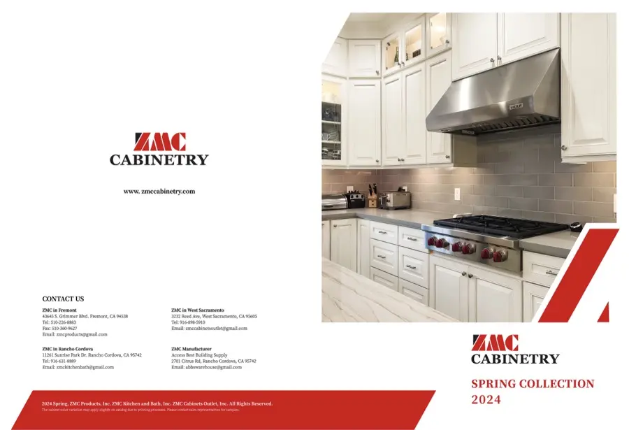 Cover of the ZMC framed cabinet catalog