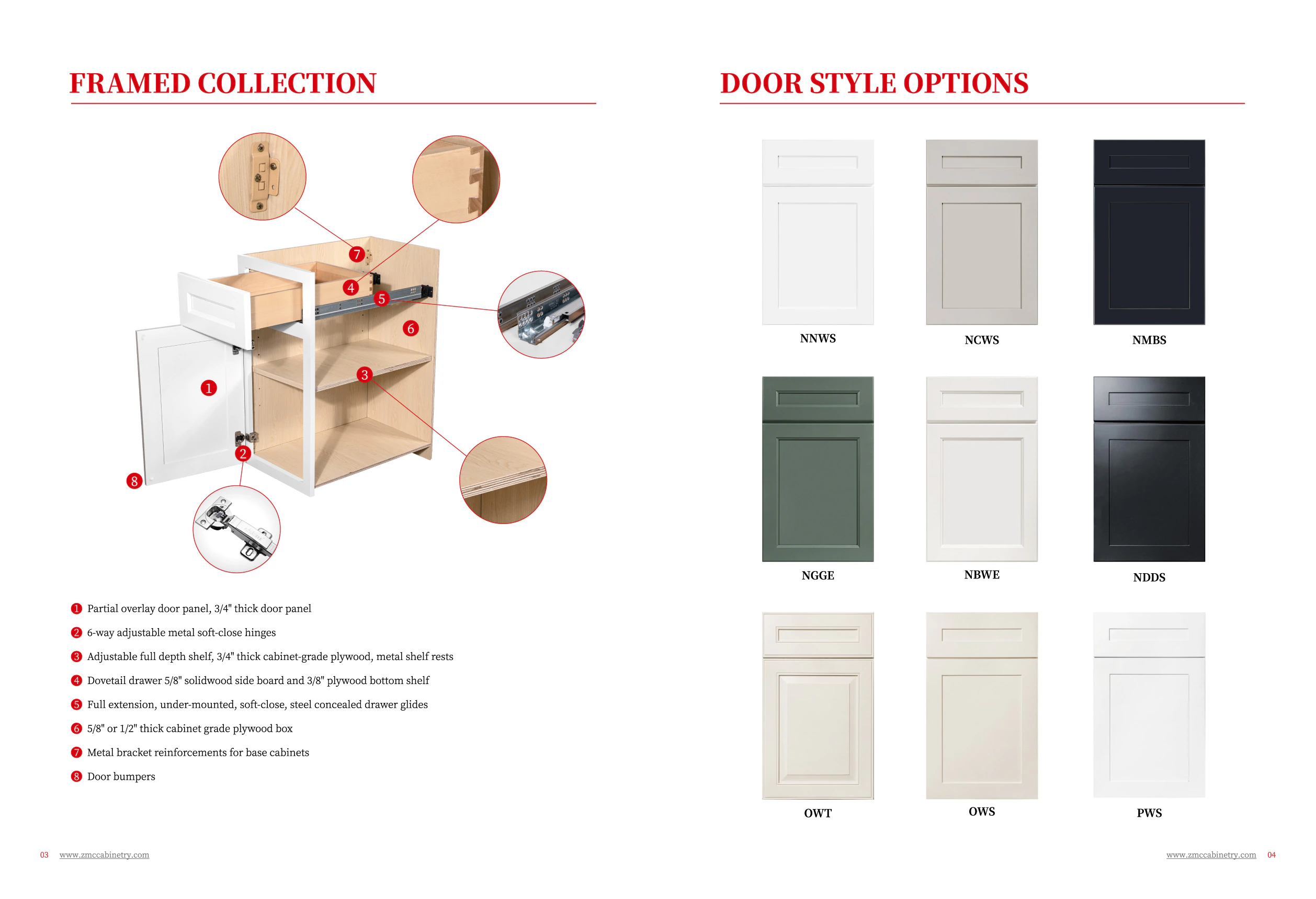Framed cabinet catalog, page 4 of 14