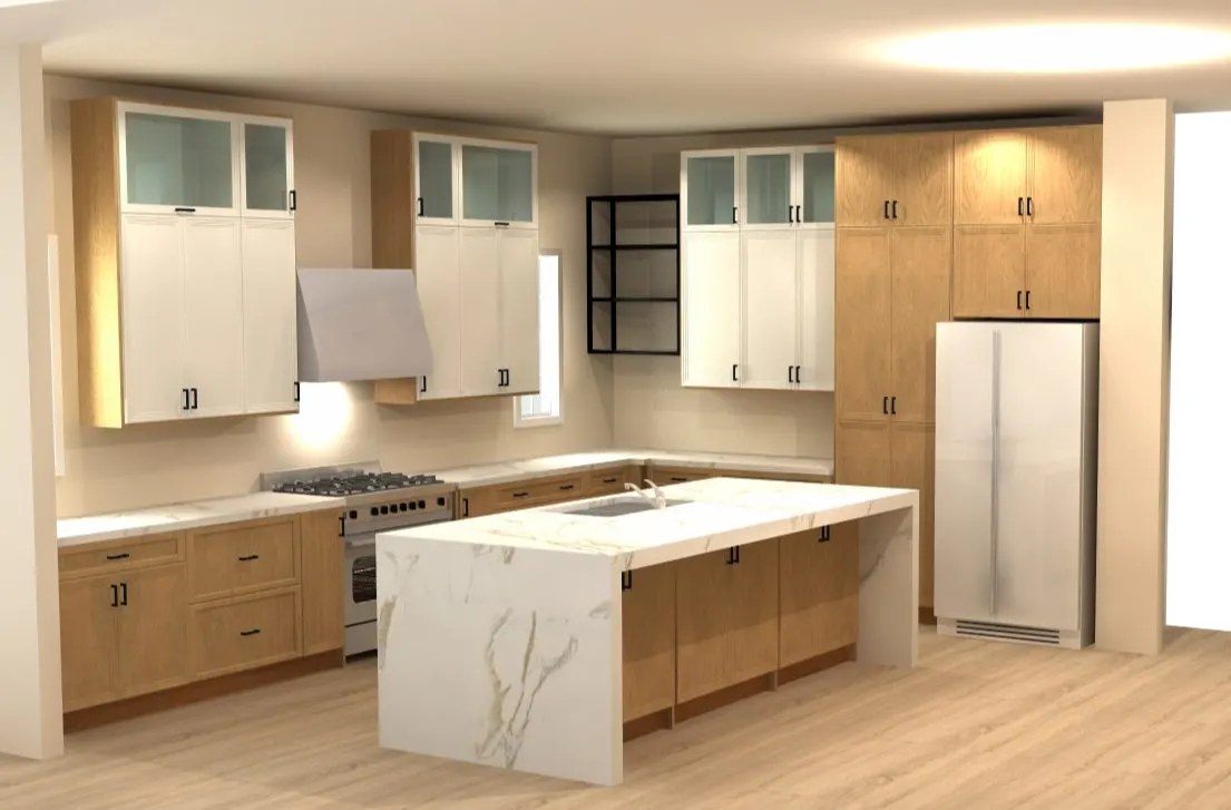 ZMC 3D kitchen design rendering